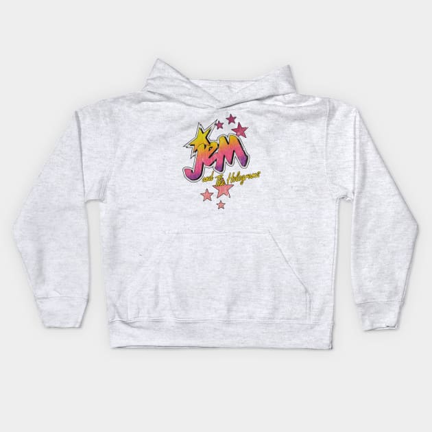 Vintage Jem and the holograms Logo Kids Hoodie by OniSide